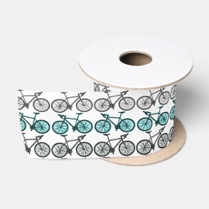 Ruban En Satin Conception d'impression de bicyclette