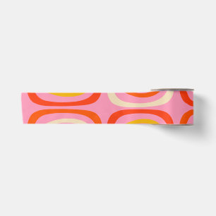 Ruban En Satin Confaab coloré moderne Arc-en-ciel Abstrait Motif