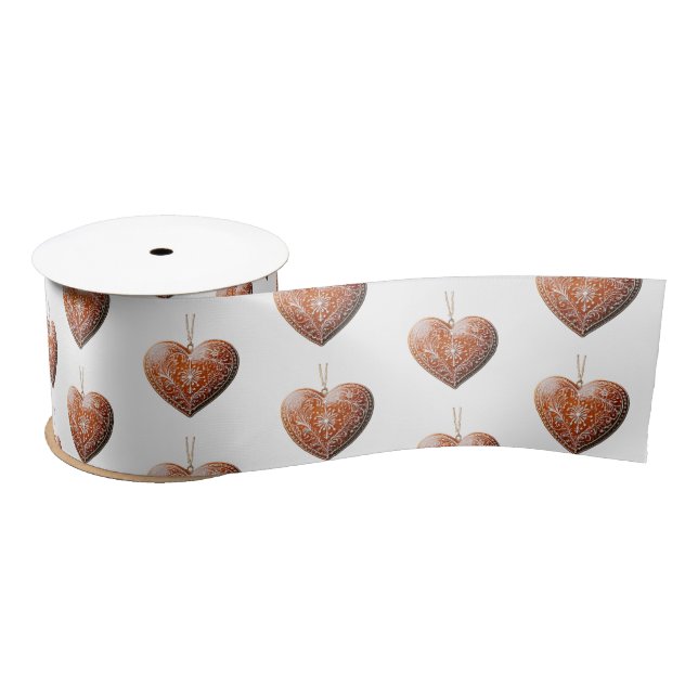 Ruban En Satin Cookie de Noël rustique Décoré traditionnel (Bobine)