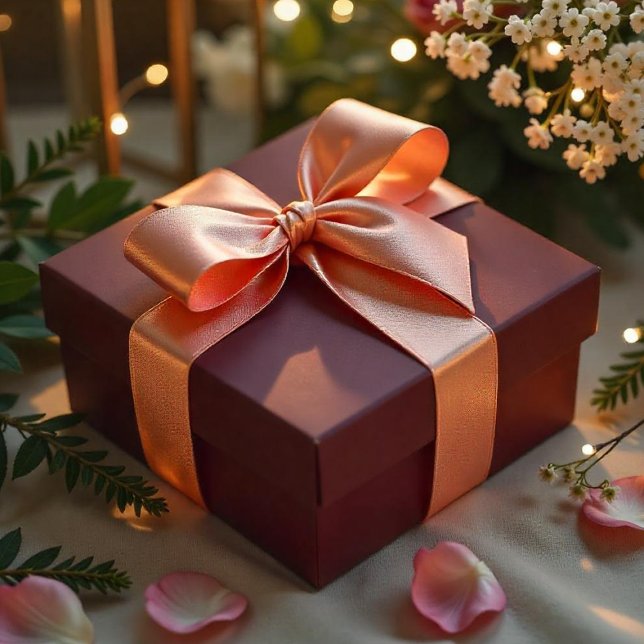 Ruban En Satin Cookie épicé Brown BE562F (Spiced Cookie Brown BE562F Satin Ribbon)