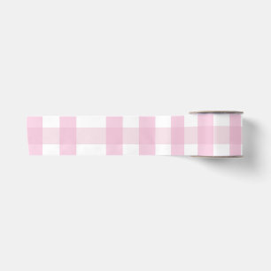 Ruban En Satin Coquette Pink Plaid