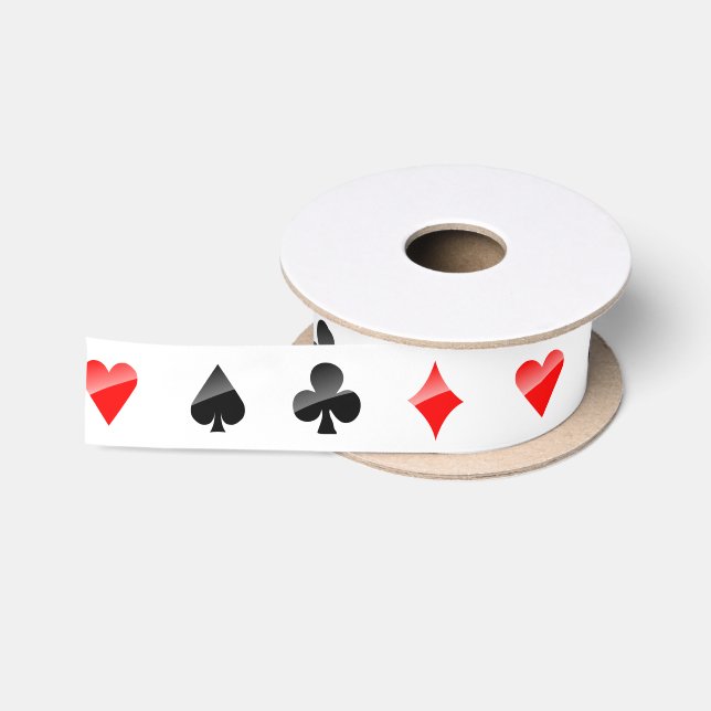 Ruban En Satin Costumes de cartes de jeu (Bobine)