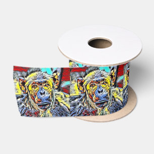 Ruban En Satin Couleur - Chimp