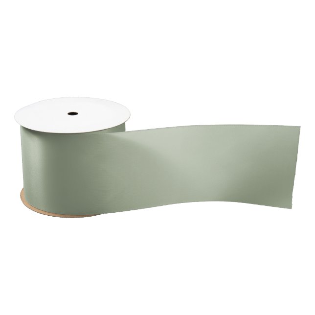 Ruban En Satin Couleur claire et verte (Bobine)