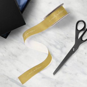 Ruban En Satin Couleur de fond modifiable Calligraphie Script