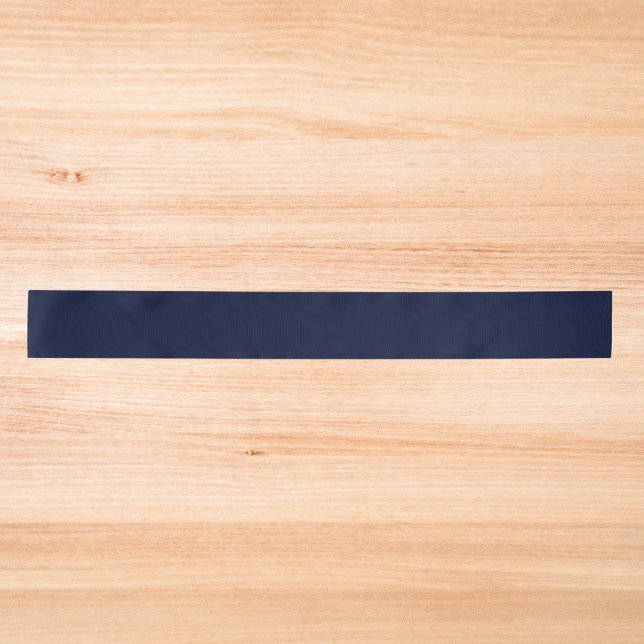 Ruban En Satin Couleur solide bleu marine de minuit (Créateur téléchargé)