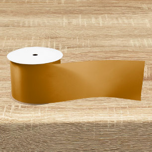 Ruban En Satin Couleur solide Brown moutarde