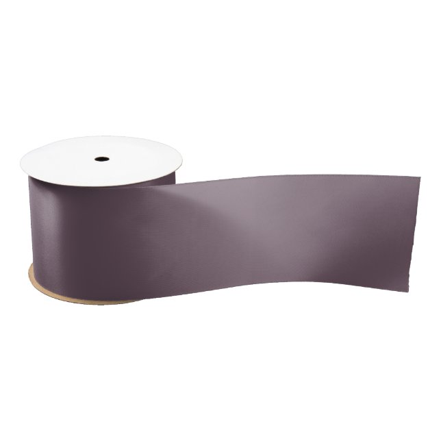 Ruban En Satin Couleur solide clair foncé prune violet foncé (Bobine)