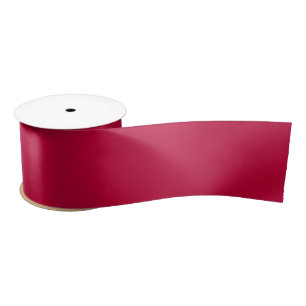 Ruban En Satin Couleur solide crème Crimson