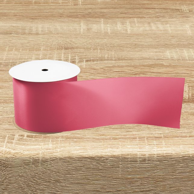 Ruban En Satin Couleur solide de pastèque sauvage (Créateur téléchargé)