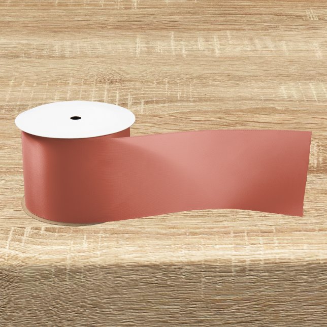 Ruban En Satin Couleur solide en terre cuite (Créateur téléchargé)