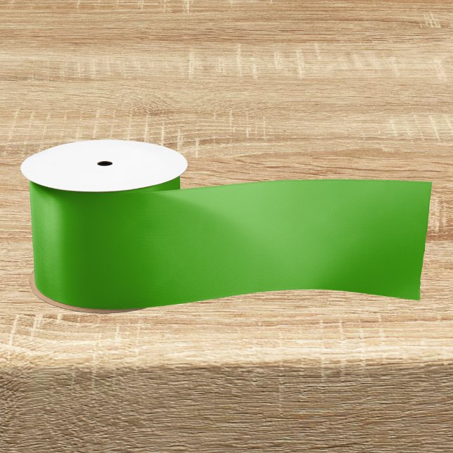 Ruban En Satin Couleur solide verte Kelly (Créateur téléchargé)