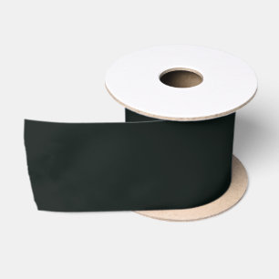 Ruban En Satin Couleur Uni Profond Vert Foncé