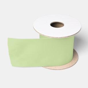 Ruban En Satin Couleur unie vert pomme pastel