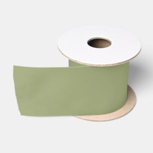 Ruban En Satin Couleur vert mousse atténué