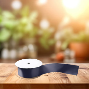 Ruban En Satin Couleurs de tendance - Couleur bleu marine - Solid