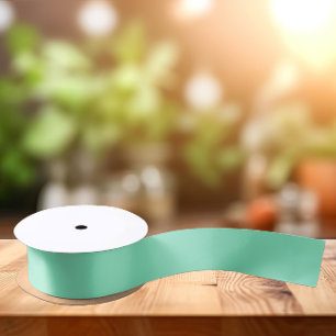 Ruban En Satin Couleurs Tendances - Couleur Vert Minty - Solide