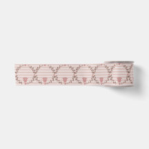 Couronne de rayures roses pour Baby Shower