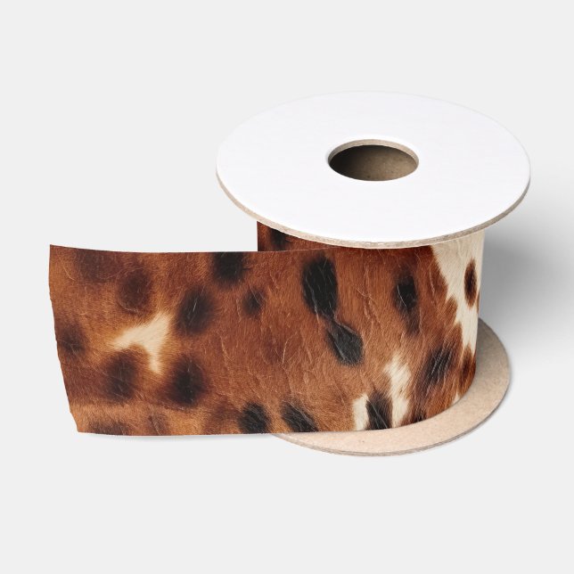 Ruban En Satin Cowboy noir Brown occidental (Bobine)
