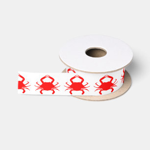Ruban En Satin Crabe rouge