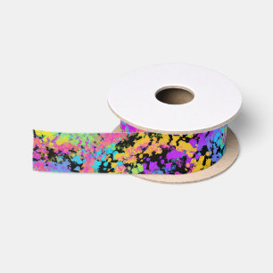 Ruban En Satin crayon fondu multicolore :