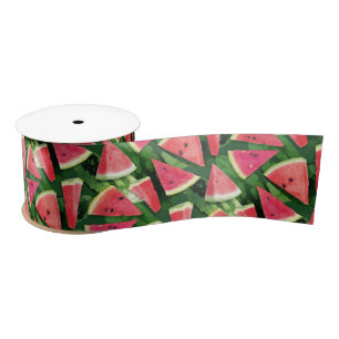 Ruban En Satin Création de Motif de pastèque