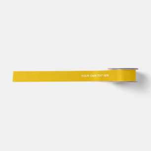 Ruban En Satin Créez Votre Propre Conception Personnalisée Jaune
