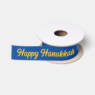 Ruban En Satin Créez votre propre Hanoukka Menorah heureux