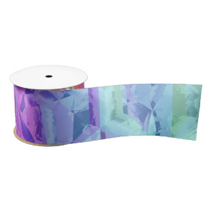 Ruban En Satin cristal de arc-en-ciel gelé :