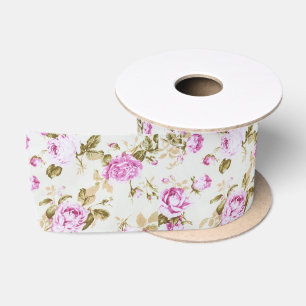 Ruban En Satin Cru, floral, victorian, lavande, blanc, minable