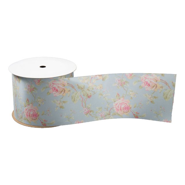 Ruban En Satin Cru, floral, victorian, noir, rouge, chic minable, (Bobine)