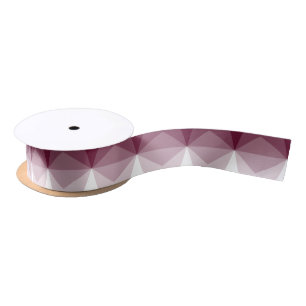 Ruban En Satin Cube Bourgogne en gradient au blanc