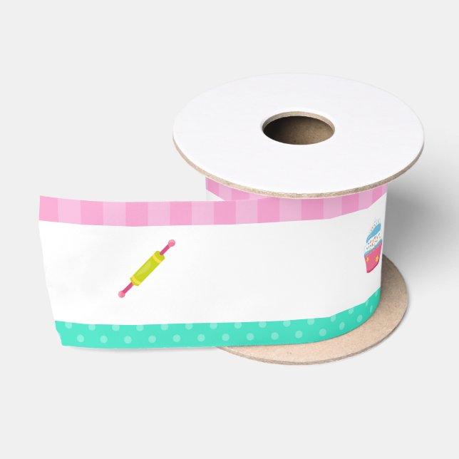 Ruban En Satin Cute Africaine Américaine Baking (Bobine)