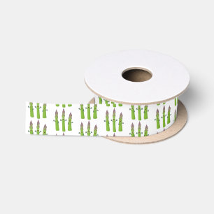Ruban En Satin Cute asperges chantant un trio végétal dessin anim