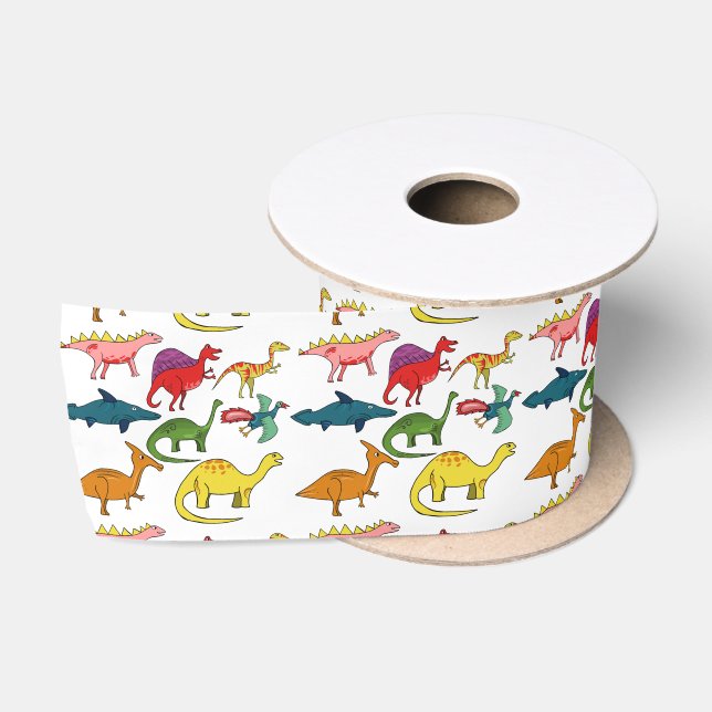 Ruban En Satin Cute Dinosaur Collection Thunder_Cove (Bobine)