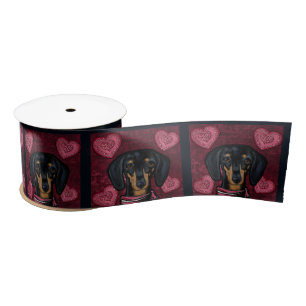 RUBAN EN SATIN DACHSHUND    