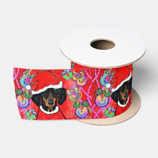 RUBAN EN SATIN DACHSHUND (Bobine)