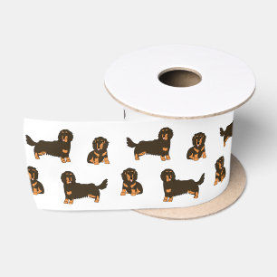 Ruban En Satin Dachshund aux cheveux longs