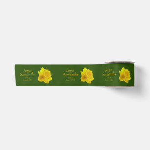 Ruban En Satin Daffodile de printemps jaune - Mariage