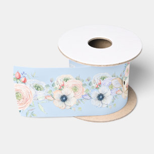 Ruban En Satin Découverte du sexe du bébé agneau rose bleu neutre