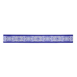 Ruban En Satin Dentelle en céramique Bleu de Grèce