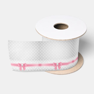 Ruban En Satin Dentelles, perles, argent, blanc, girly, tendance,