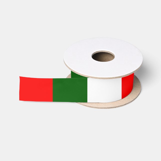 Ruban En Satin Design de bandes de drapeau italien (Bobine)