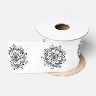 Ruban En Satin Design élégant symétrique Mandala Motif