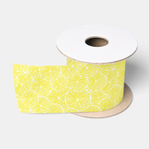 Ruban En Satin Design motif de tranches de citron