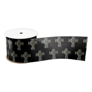 Ruban En Satin Dessin de croix de tête de cimetière gothique d'Ha