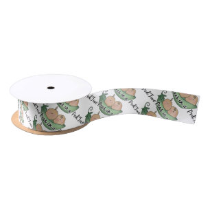 Ruban En Satin Deux pois dans un ruban de baby shower de gousse