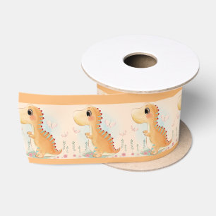 Ruban En Satin Dinosaure bébé adorable Pastel