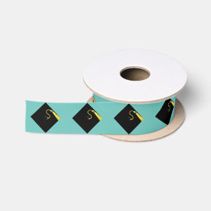 Ruban En Satin Diplôme Bleu Sarcelle
