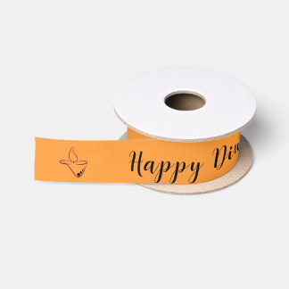 Ruban En Satin Diya Diwali personnalisé enveloppement cadeau ruba
